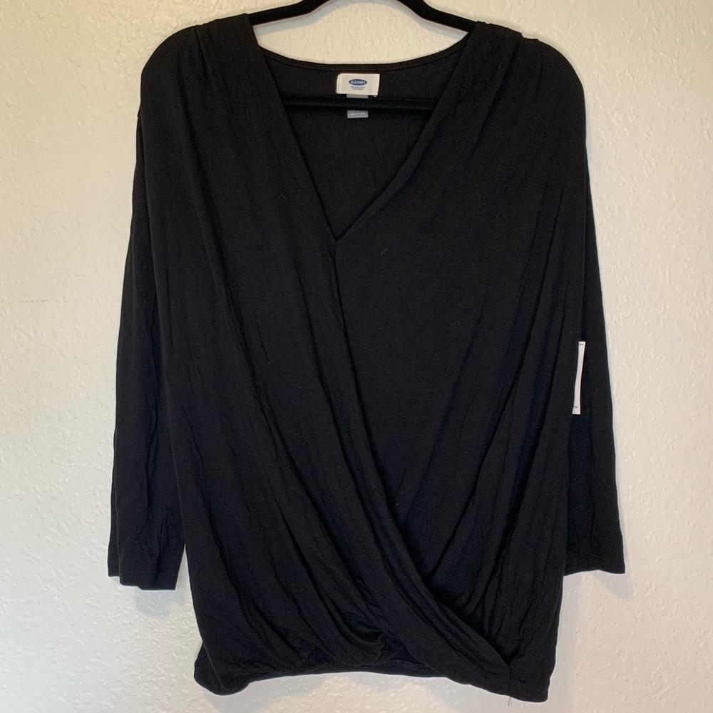 NWT Old Navy Wrap Front Long Sleeve Large